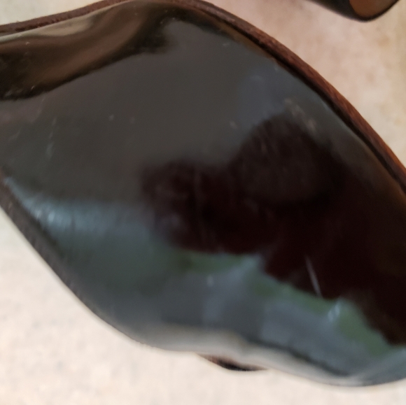 Authentic vintage black patent leather and python/reptile shoes - Picture 14 of 15